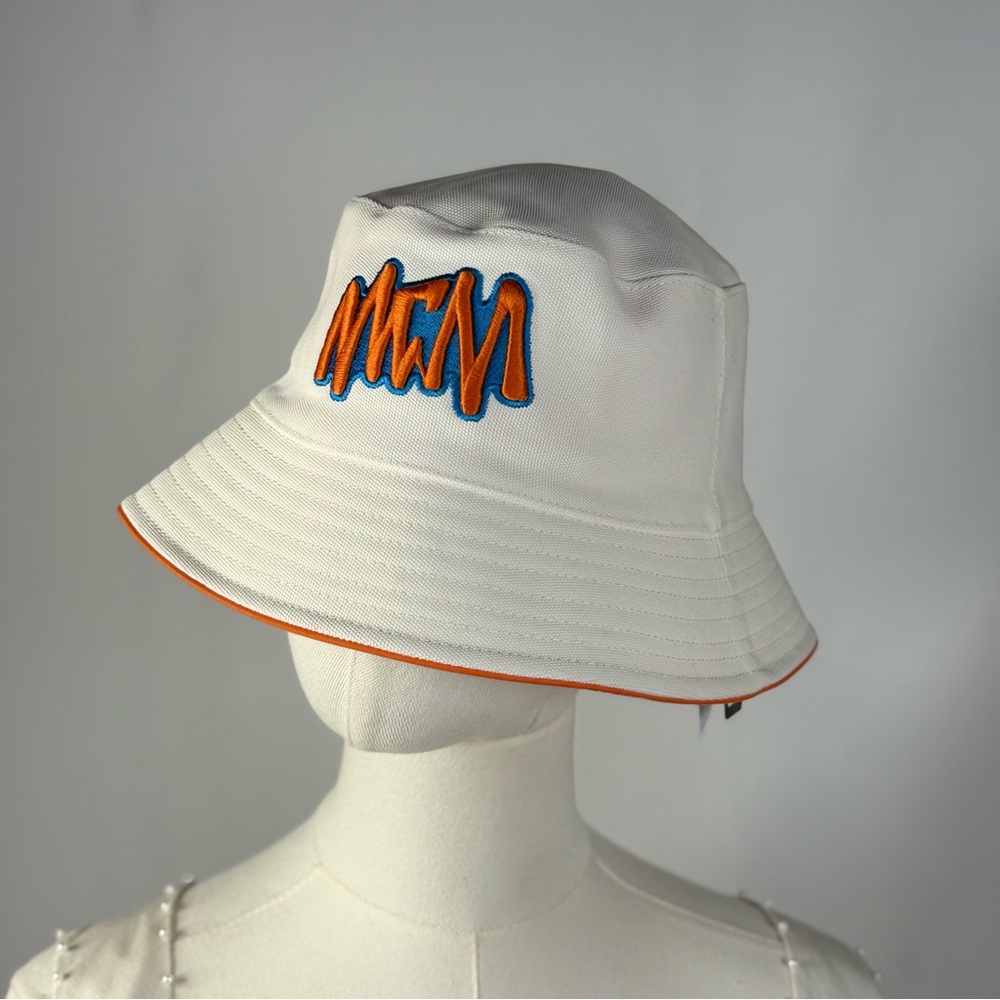 MCM Unisex Sommer Lily White Bananatex Bucket Hat - NEW!